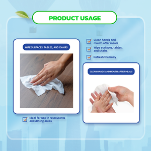 Wow Premium Non-Woven Cold <b>Wipes</b> With Magnolia Scent Vietnam Factory's <b>Cleansing</b> and Deodorizing Product - Product Image 5