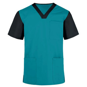<b>Doctors</b> Unisex V-Neck Cotton Polyester Canvas Scrub Uniform <b>Set</b> Needle Detection Hospital Shirt Pant Combo Quick Dry Breathable - Product Image 6