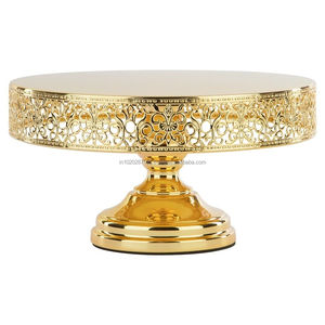 Metal cake stand refined design dessert pedestal for elegant <b>tables</b> elegant sturdy reusable <b>decorative</b> centerpiece professional - Product Image 5