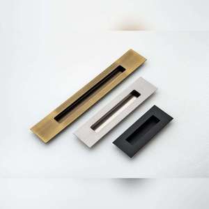 MODERN STAINLESS STEEL 202 RECTANGLE CABINET KNOB DURABLE ECO FRIENDLY DRESSER DRAWER <b>WARDROBE</b> PULL <b>HARDWARE</b> MADE IN INDIA - Product Image 3