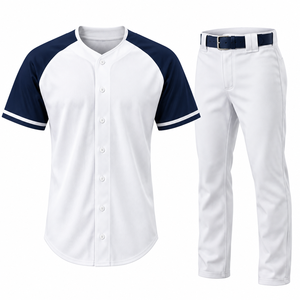 Conjunto de Pantalones y Camiseta de Béisbol Personalizados al por Mayor para Hombre, Uniforme de Béisbol Masculino, Poliéster que Absorbe la Humedad, Suministro OEM — 102 caracteres - Product Image 2