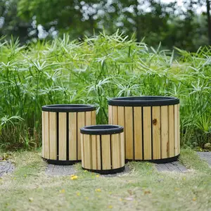 Открытый металлический садовый ящик для растений с ножками для зелени и овощей, горшок для растений для патио, от вьетнамской фабрики