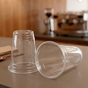 Vasos Desechables al por Mayor de 16oz y 24oz de PP/PET, de Pared Simple, con Tapa de 95mm para Bebidas Frías, Té Helado y Café - Product Image 1