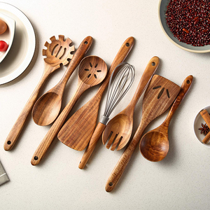 Modern Style Various Noodle <b>Ramen</b> Wooden <b>Spoons</b> Custom Logo Curved Wood Ladles Set Gold Plated Mirror Polish Long Handle - Product Image 2