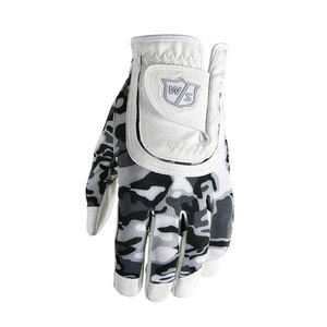 Gants de golf en cuir véritable de qualité supérieure, paume antidérapante, taille unique, unisexe, usage sportif, entièrement en spandex, logo brillant, confort optimal - Product Image 4