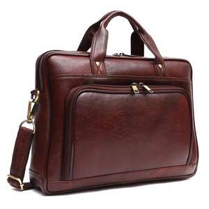 Nouveauté Sac messager pour ordinateur portable en cuir véritable de haute qualité pour homme, personnalisable, léger, imperméable, avec fermeture éclair, pour les voyages - Product Image 3