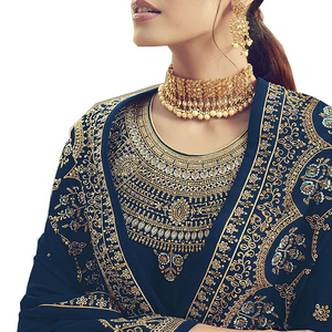 Vestido de Fiesta de Diseño Tradicional Pakistaní, Elegante y Moderno, para Mujer, Precio de Fábrica, Vestido Bordado para Mujer - Product Image 4