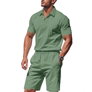 Two Pieces Men Set Custom Logo <b>Summer</b> Tracksuit Plain Casual Sets <b>Summer</b> T <b>Shirt</b> and Shorts Men Men's Suits - Product Image 6