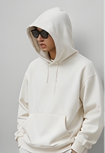 เสื้อฮู้ดดี้ผ้าคอตตอนพรีเมียม 280 GSM ทรงปกติ ผลิตจากผ้าโพลีคอตตอน ดีไซน์เรียบง่ายทันสมัยสไตล์สตรีทแวร์ - Product Image 1