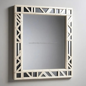 Espejo con incrustaciones de hueso hecho artesanalmente más vendido para decoración de pared elegante de tocador o vestíbulo disponible para suministro mundial - Product Image 1