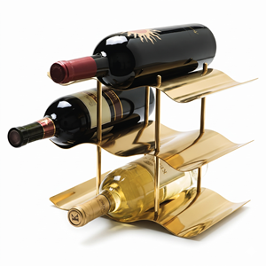 Modern Design Wine Rack Bottle Capacity Minimalist Design Home Furniture Display Stand <b>Freestanding</b> Geometric Wine Bottle - Product Image 4