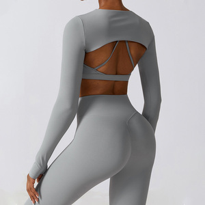 Women 3 Set 2 Piece Set Women Solid Workout Gym Fitness Sport <b>Bra</b> and Legging Activewear Women Sets - Product Image 4
