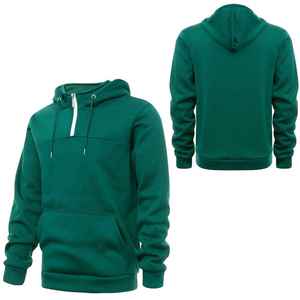 <b>Men</b> Quarter <b>Zip</b> Fleece Hoodie Soft Breathable Fabric Warm Winter Casual Hooded Sweatshirt For Everyday Comfort And Fashion Wear - Product Image 6