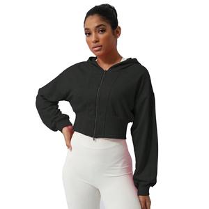 Sudadera Corta con Capucha para Mujer, Estilo Pullover, Diseño Único, Buena Calidad, Venta al Por Mayor de Fábrica - Product Image 4