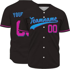 Camiseta de béisbol de poliéster ligera de alta calidad para ropa deportiva, diseño personalizado con logotipo, camiseta de béisbol para hombres y mujeres - Product Image 5