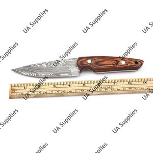 Couteau de survie professionnel à lame fixe en acier Damas forgé à la main, pour le camping, la chasse et le bushcraft, avec pointe tombante, idéal pour le dépecage (DIY) - Product Image 4