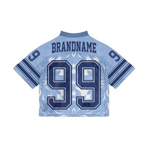Jersey de Fútbol Americano de Alta Calidad con Manga Corta, Uniforme Transpirable con Nombre y Número Cosidos Personalizados, Talla Grande - Product Image 4