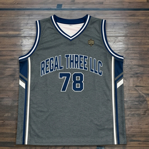 Camiseta de Baloncesto Regal Three Llc sin Mangas con Cuello en V 78, Camisetas de Malla de Secado Rápido, Ajuste Atlético, Ropa Deportiva de Equipo - Product Image 1