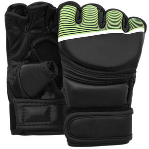Gants de MMA en cuir sur mesure de haute qualité avec sangle de poignet réglable, légers - Logo personnalisé pour les arts martiaux et la boxe - Product Image 1
