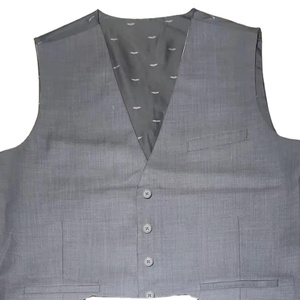 Nouveau blazer de costume décontracté pour homme Botex Classic respirant, grande taille, sur mesure, en lin/coton, anti-froissement, col en V - Product Image 3