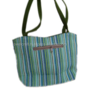 Nouveau sac fourre-tout en toile rayée tendance pour femmes, sac à main de luxe de haute qualité, sac à bandoulière et sac à main élégant - Product Image 4