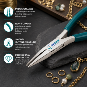 Alicates Profesionales de Punta Larga para Joyería, Acero Inoxidable, Herramienta Manual de Precisión para Doblar Alambre y Hacer Bisutería - Product Image 6