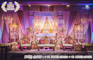 อุปกรณ์ตกแต่งเวทีงานแต่งงานแบบตะวันตกสำหรับงานแต่งงานของอินเดีย - Product Image 4