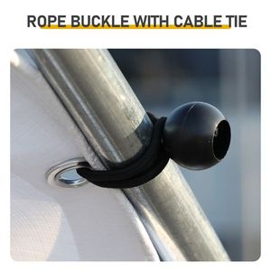 Grand poulailler métallique 13 x 10 pieds avec couverture imperméable, enclos pour volailles, lapins, chats et chiens, pour la ferme - Product Image 4