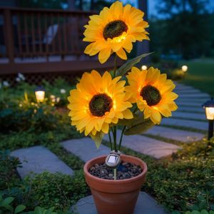 Homehop Solar <b>Light</b> Outdoor <b>Garden</b> Waterproof 30 Led Sunflower Decoration Lamp for Outdoor, Landscape, Pathway, Balcony - Product Image 1