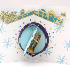 Carte de vœux 3D pop-up faite à la main pour anniversaire, occasions spéciales, artisanat en papier 3D - Product Image 2