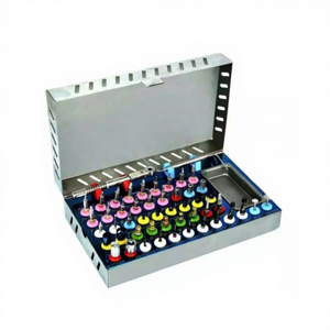 กล่องใส่หัวกรอฟันแบบฆ่าเชื้อได้ด้วยอุปกรณ์อบไอน้ำ พร้อมวงแหวนระบุสี - Product Image 3