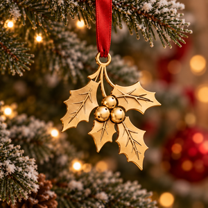 Personalized Engraved Metal Christmas <b>Ornament</b> Custom Logo Keepsake Tree Hanging Gift OEM - Product Image 4