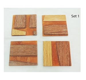 Good Quality <b>Coaster</b> Set of 4 With Holder Modern Epoxy Resin <b>Coasters</b> Coffee Tea Drink <b>Coaster</b> Use Wine Genuine Nice Manufacture - Product Image 4