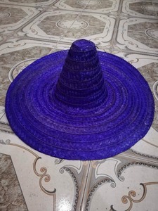 Chapeau Sombrero 100% en Paille Naturelle Tressé à la Main Rayé Décontracté pour Restaurants, à Accrocher aux Murs, Offre aux Clients une Ambiance Festive pour les Dîners - Product Image 4