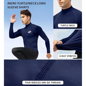 Long Sleeve Football <b>Compression</b> <b>Shirt</b> Stretchable Under Jersey <b>For</b> Cold Weather Training And Outdoor Sports Activity - Product Image 6