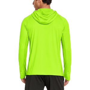 Sweat à capuche sport à manches longues pour homme, coupe classique, coton et polyester, pull-over pour la gym, l'entraînement, la course à pied, usage quotidien - Product Image 2