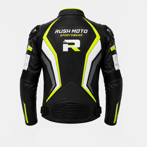 Blousons de moto en cuir de vachette véritable - Imperméables, respirants, manches longues, pour homme, protection intégrale pour l'été - Product Image 3