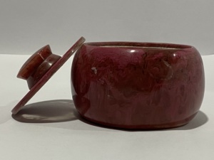 Bol à salade en résine verte, motif marbré, récipient à fruits, plat de service de cuisine, vaisselle décorative, verrerie ronde, articles de table pour la maison - Product Image 4