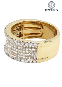 Meilleur Prix Luxe Bague en Argent 925 Plaqué Or 14 carats Coupe Rose avec Certificat IGI pour Mariage Fiançailles Soirée Export Inde - Product Image 2