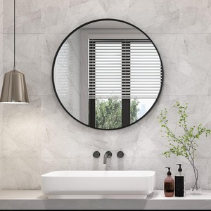 Aqdus Saleem Acacia Wood <b>LED</b> Bathroom <b>Mirror</b> Modern Minimalist Wall Mount Eco-friendly Durable Framed Edge Wholesale - Product Image 2