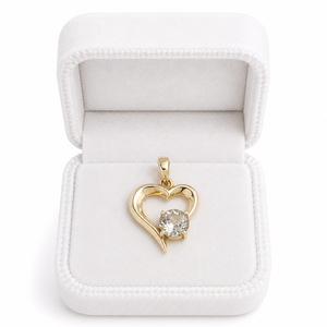 Pendentif Cœur en Topaze Bleue Naturelle, Collier en Laiton Doré avec Pierre Précieuse, Cadeau Romantique pour Elle, Idéal pour Anniversaire de Mariage - Product Image 5