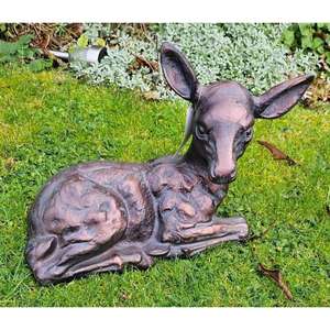 Sculpture de renne bébé en bronze grandeur nature, figurine décorative, prix de gros, décoration de Noël - Product Image 6