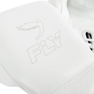 Guantes de Boxeo Personalizados de Alta Calidad, Fabricados con Cuero Vacuno Genuino, Guantes de Boxeo Blancos con Cordones para Sparring - Product Image 5