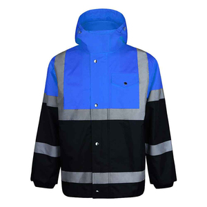 High Visibility Green <b>Work</b> Hoodies Safety Hoodie Warm Fleece <b>Jacket</b> With Zipper Road <b>Construction</b> Working Wear Safty Hoodies - Product Image 1