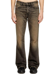 Jeans en denim pour homme 2026 de haute qualité, coupe évasée, délavage vintage, effet stonewash, respirant, style streetwear hip-hop, OEM ODM, en coton - Product Image 1