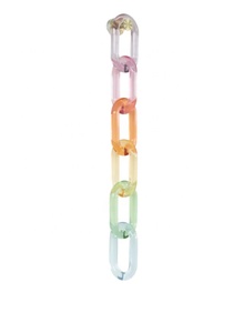 Colorful <b>Resin</b> Chain Links Art Sculpture Handmade Customized Shape Fashion Wall Hanging Ornament Blue Gradient Effect Artizon - Product Image 4