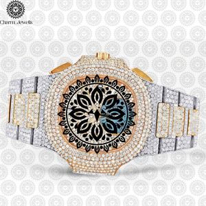 ชาร์ม_จิวเวลส์นาฬิกาข้อมือสแตนเลสสตีลสุดหรูสำหรับผู้หญิง ระบบควอตซ์แบบอนาล็อก ประดับเพชร สายแบบกำไลข้อมือ ตัวเรือนทรงกลมขนาด 42 มม. - Product Image 2