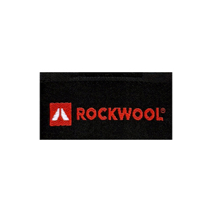 Étiquettes de style de qualité supérieure, personnalisées, tissées en damassé, en tissu rectangulaire, pliées au centre, découpées au laser, pour vêtements, avec logo d'entreprise - Product Image 1