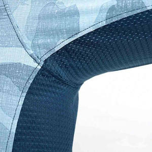 เสื้อฮู้ดดี้สำหรับตกปลา ผ้าโพลีเอสเตอร์/สแปนเด็กซ์ พิมพ์ลายโลโก้ด้วยเทคนิค Sublimation ป้องกันรังสียูวี UPF 50 น้ำหนักเบา เย็นสบาย แห้งเร็ว สำหรับทุกเพศ - Product Image 3