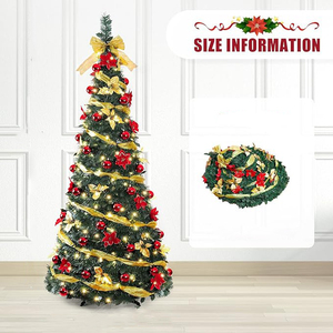 Ornements de meubles en matériau PE simulé, arbres de Noël artificiels pour l'intérieur et l'extérieur, décoration pour la maison et le salon - Product Image 4